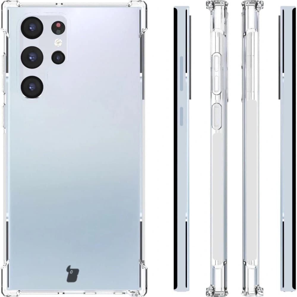 Bizon Case Clear Pack case + 2x screen film + lens protector Samsung Galaxy S22 Ultra clear - 4