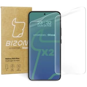 Folia hydrożelowa na ekran Bizon Glass Hydrogel do Samsung Galaxy S23 Plus [2 PACK]