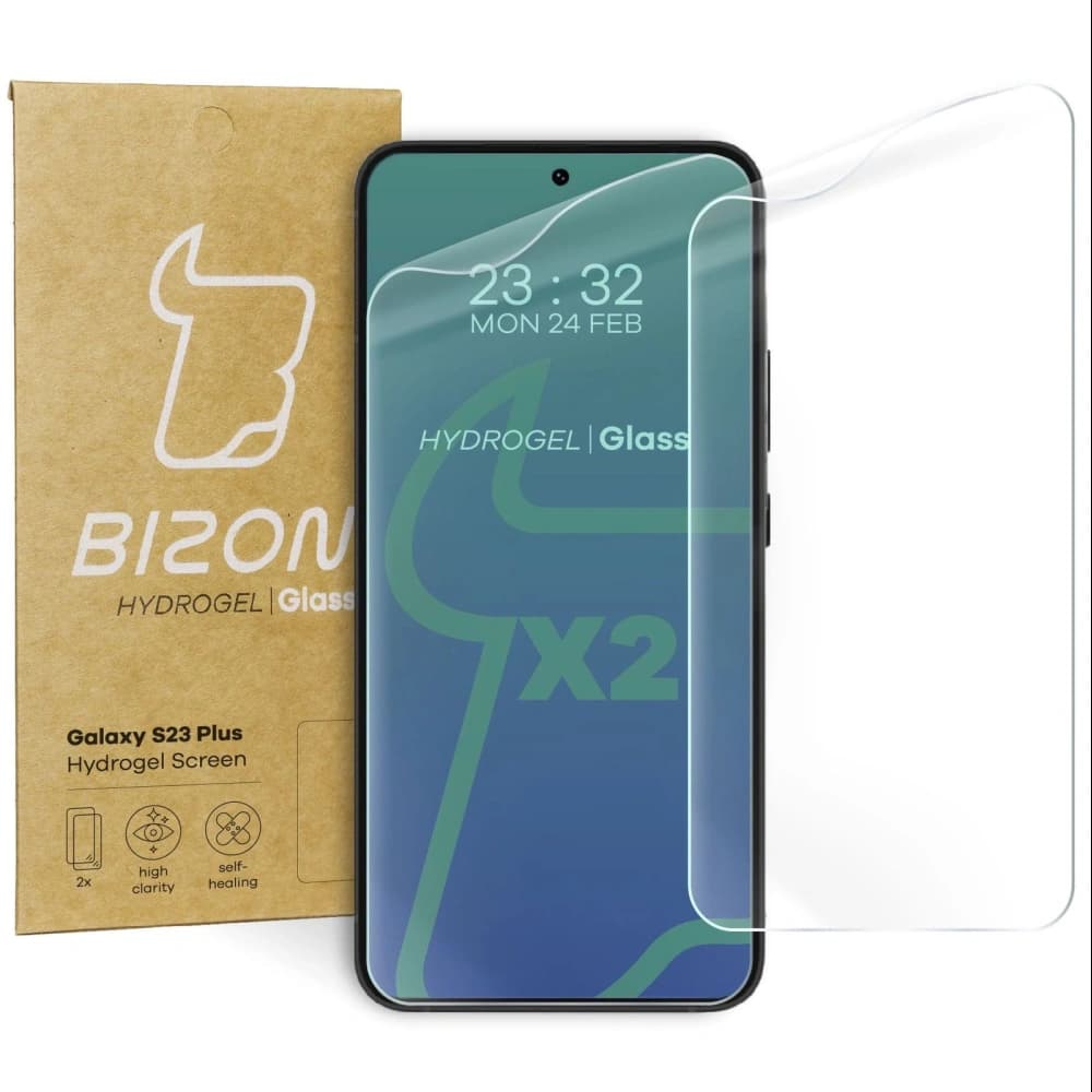 Bizon Glass Hydrogel Samsung Galaxy S23 Plus [2 PACK] - 1