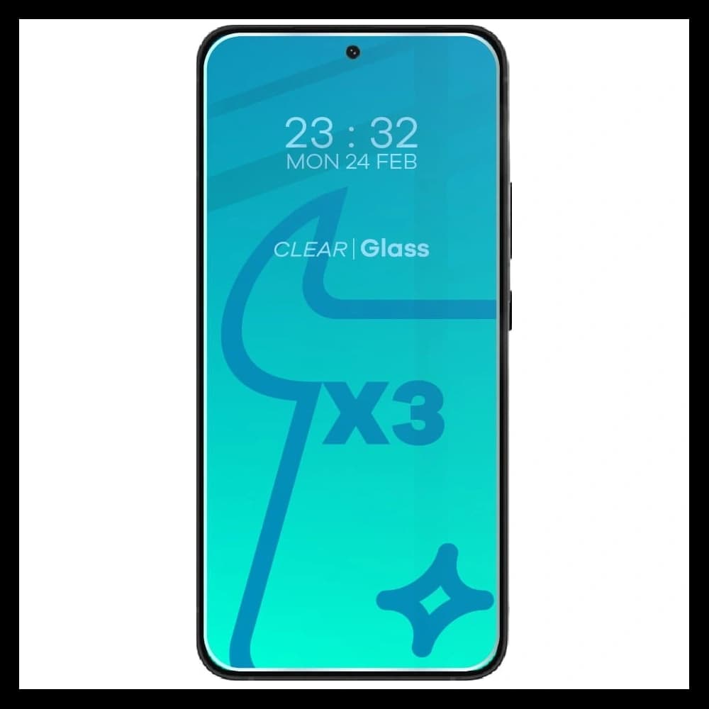BIZON Clear 2 3x Bildschirmglas + Kameraglas Samsung Galaxy S23 Plus - 3