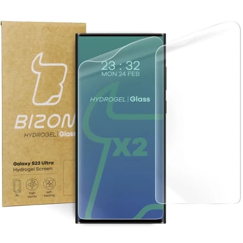 Bizon Glass Hydrogel Samsung Galaxy S23 Ultra [2 PACK]