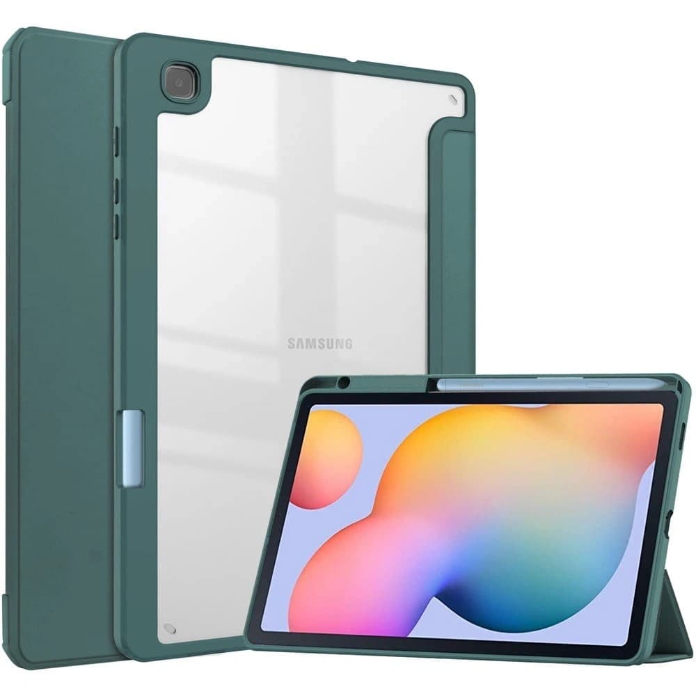 Bizon Case Tab Clear Matt Samsung Galaxy Tab S6 Lite 2024/2022/2020 dunkelgrün - 1
