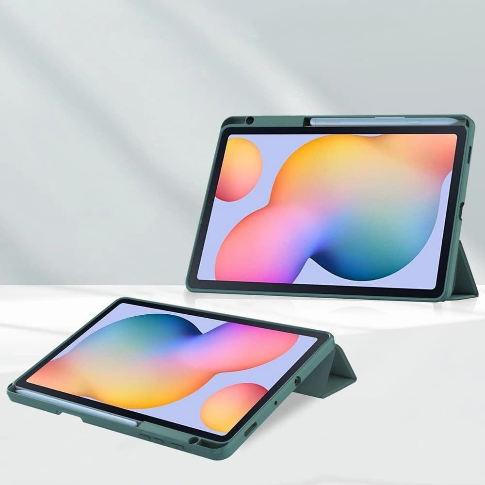 Bizon Case Tab Clear Matt Samsung Galaxy Tab S6 Lite 2024/2022/2020 dunkelgrün - 2