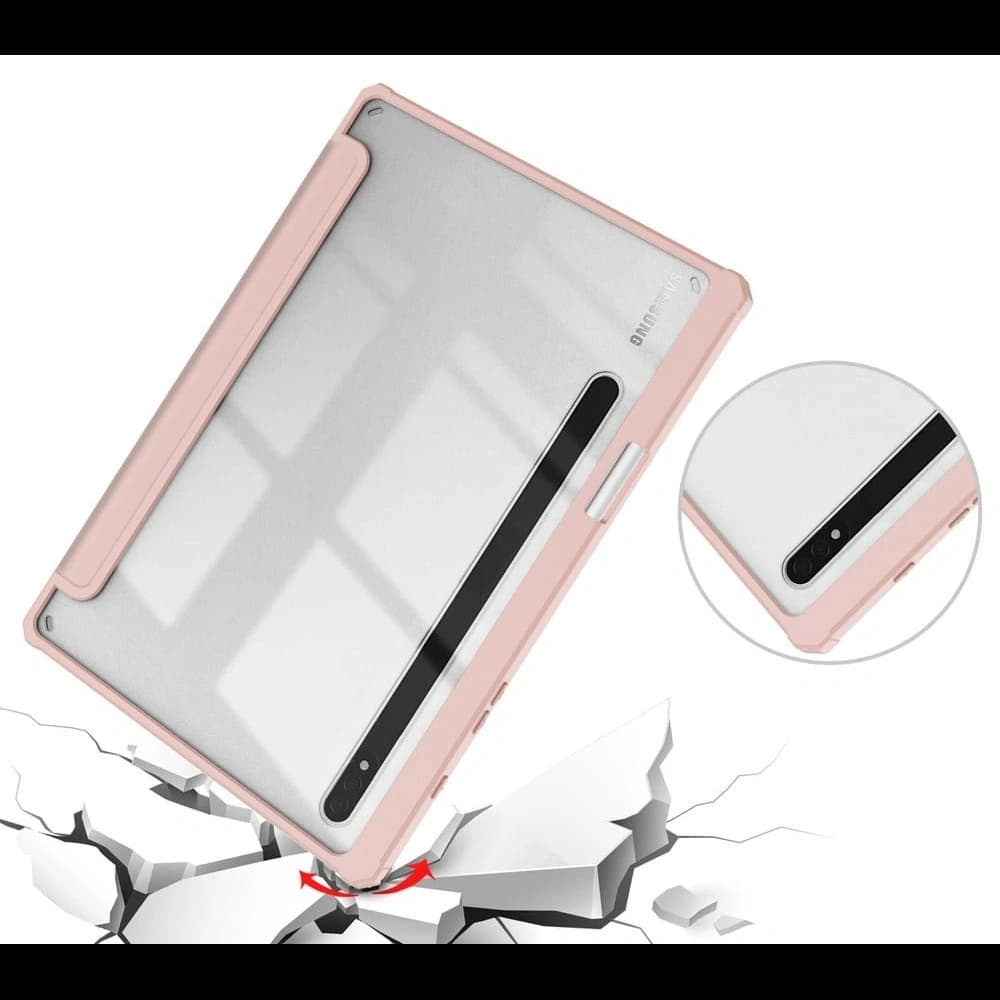 Bizon Case Tab Clear Matt Samsung Galaxy Tab S8 / S7 rose gold - 5