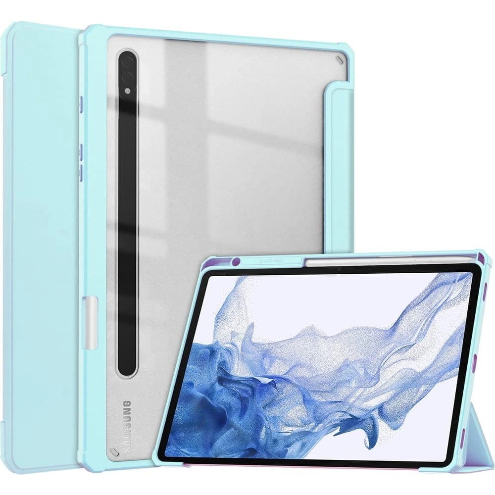 Bizon Case Tab Klar Matt Samsung Galaxy Tab S8 / S7 blau - 1