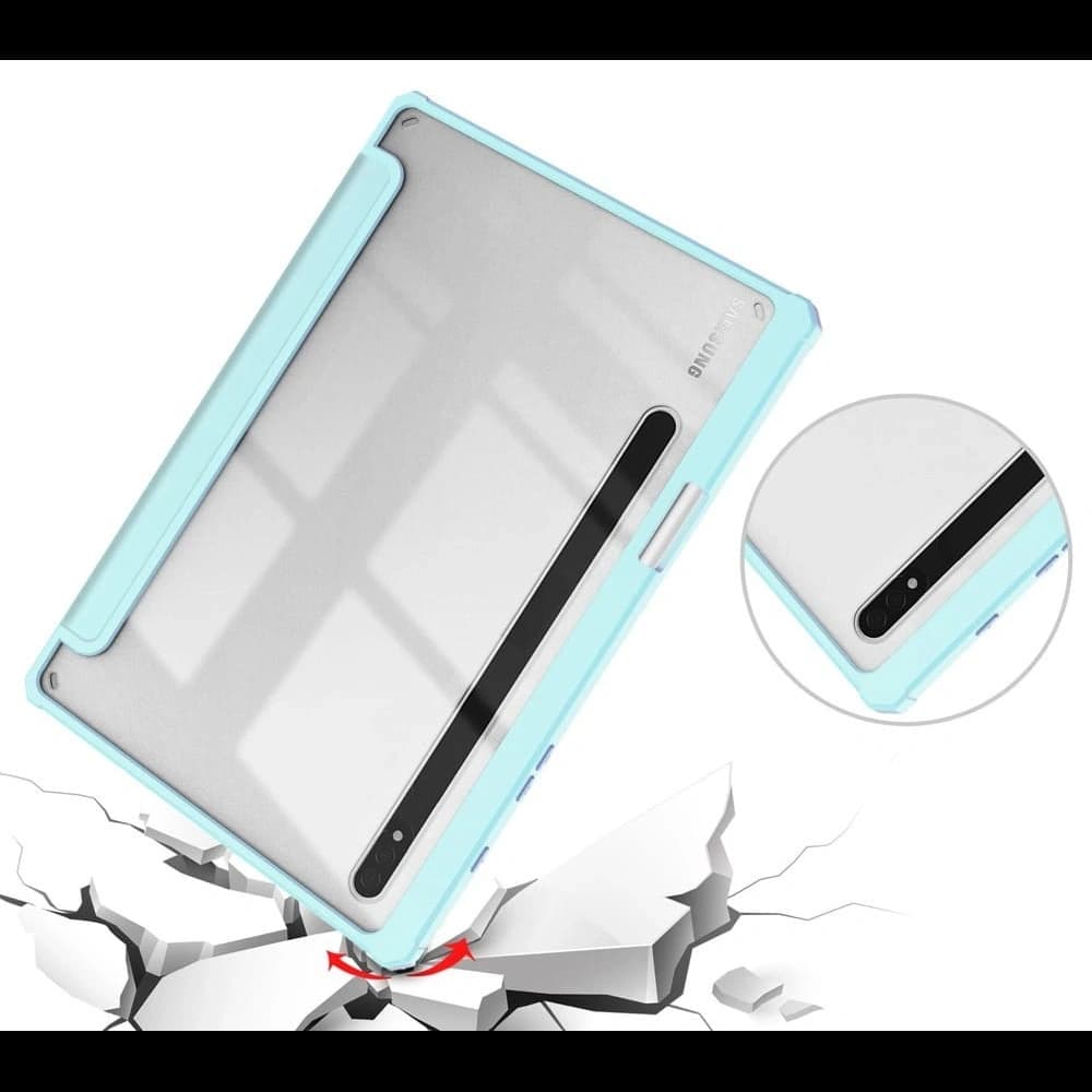 Bizon Case Tab Klar Matt Samsung Galaxy Tab S8 / S7 blau - 5