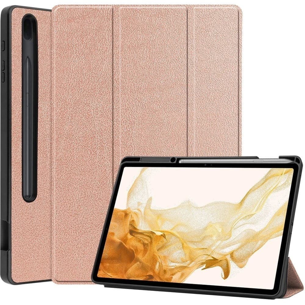 Bizon Case Tab Lizard Samsung Galaxy Tab S8 Plus / S7 Plus roségold - 1