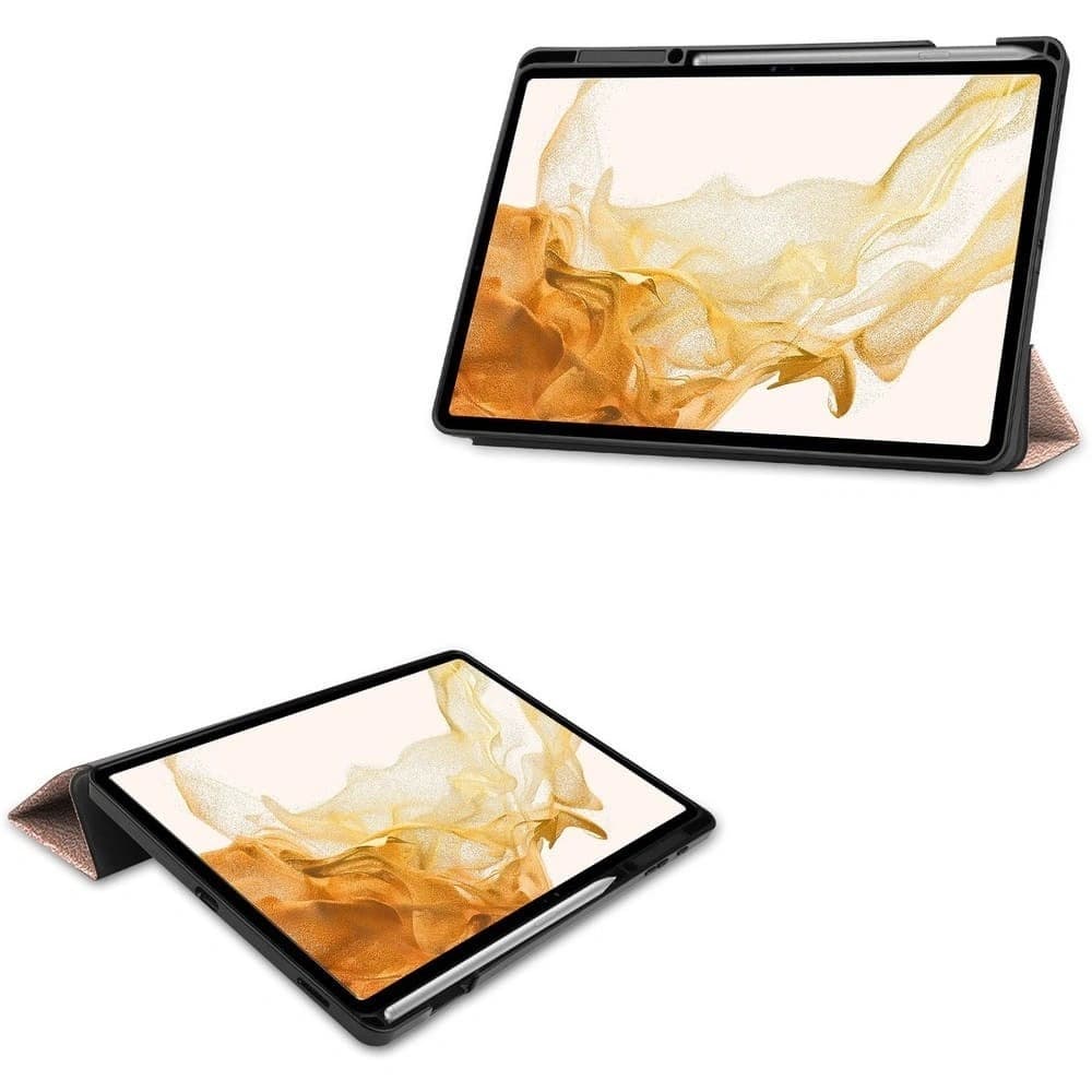 Bizon Case Tab Lizard Samsung Galaxy Tab S8 Plus / S7 Plus roségold - 2