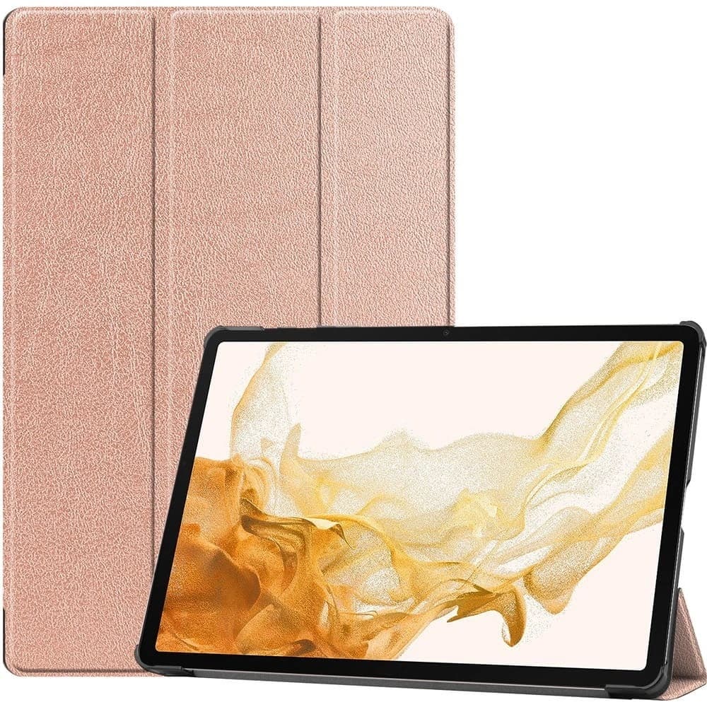 Bizon Case Tab Croc Samsung Galaxy Tab S8 Plus / S7 Plus Roségold - 1