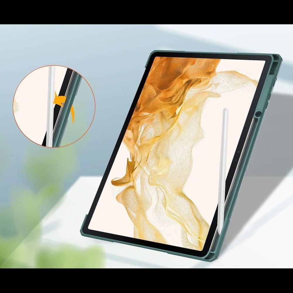 Bizon Case Tab Clear Matt Samsung Galaxy Tab S8 Plus / S7 Plus / S7 FE dunkelgrün - 5