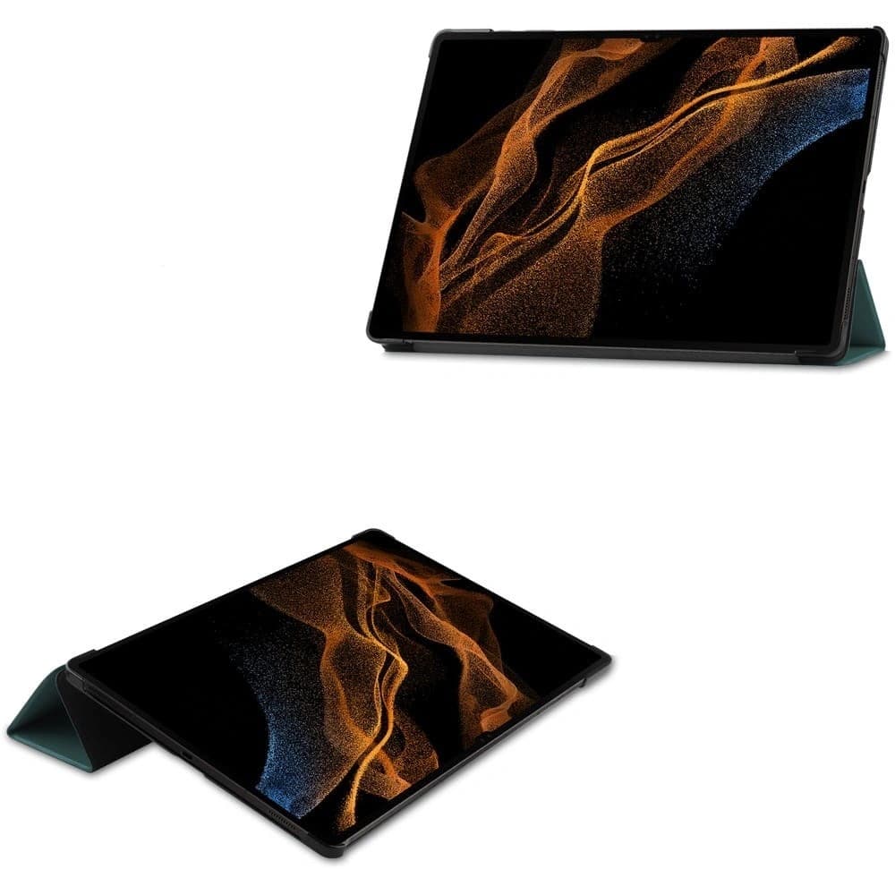 Bizon Case Tab Croc Samsung Galaxy Tab S8 Ultra dunkelgrün - 2