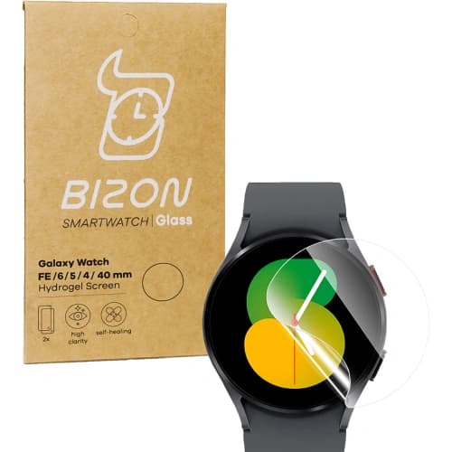 Bizon Glass Hydrogel Samsung Galaxy Watch FE / 6 / 5 / 4 40mm [2 PACK]