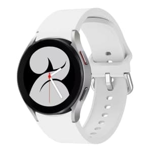 Bizon Strap Watch Silicone Samsung Galaxy Watch 20 mm white
