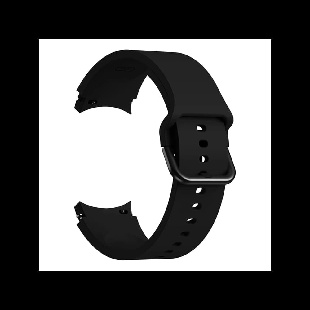 Bizon Armbanduhr Silikon Samsung Galaxy Uhr 20 mm schwarz - 3