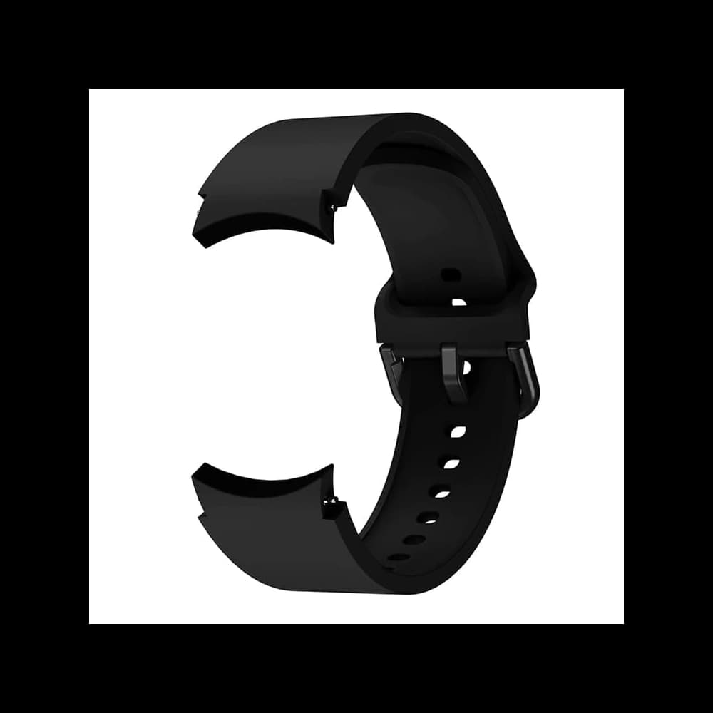 Bizon Armbanduhr Silikon Samsung Galaxy Uhr 20 mm schwarz - 5