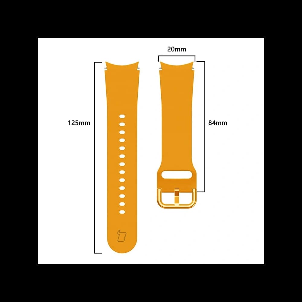 Bizon Strap Watch Silicone Samsung Galaxy Watch 20 mm carrot - 2