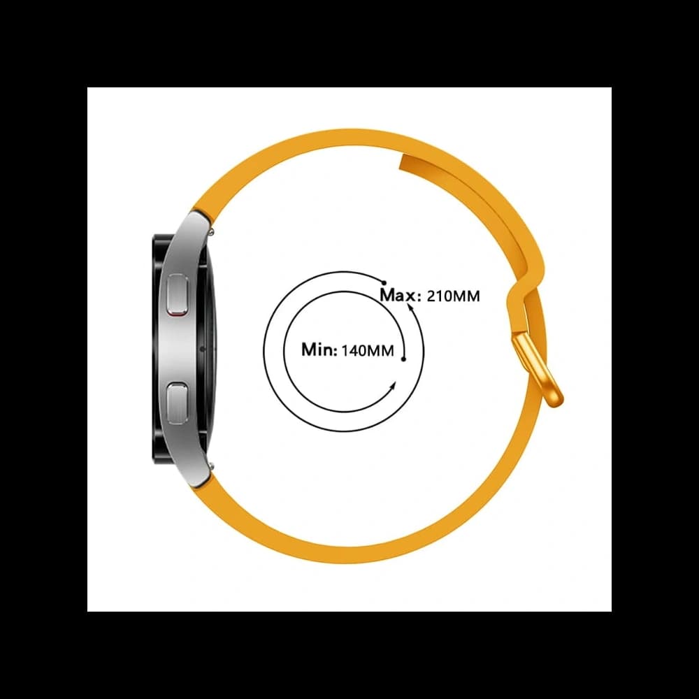 Bizon Strap Watch Silicone Samsung Galaxy Watch 20 mm carrot - 4