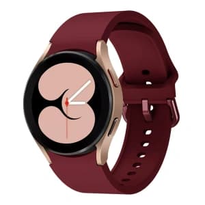 Bizon Strap Watch Silicone Samsung Galaxy Watch 20 mm burgundy