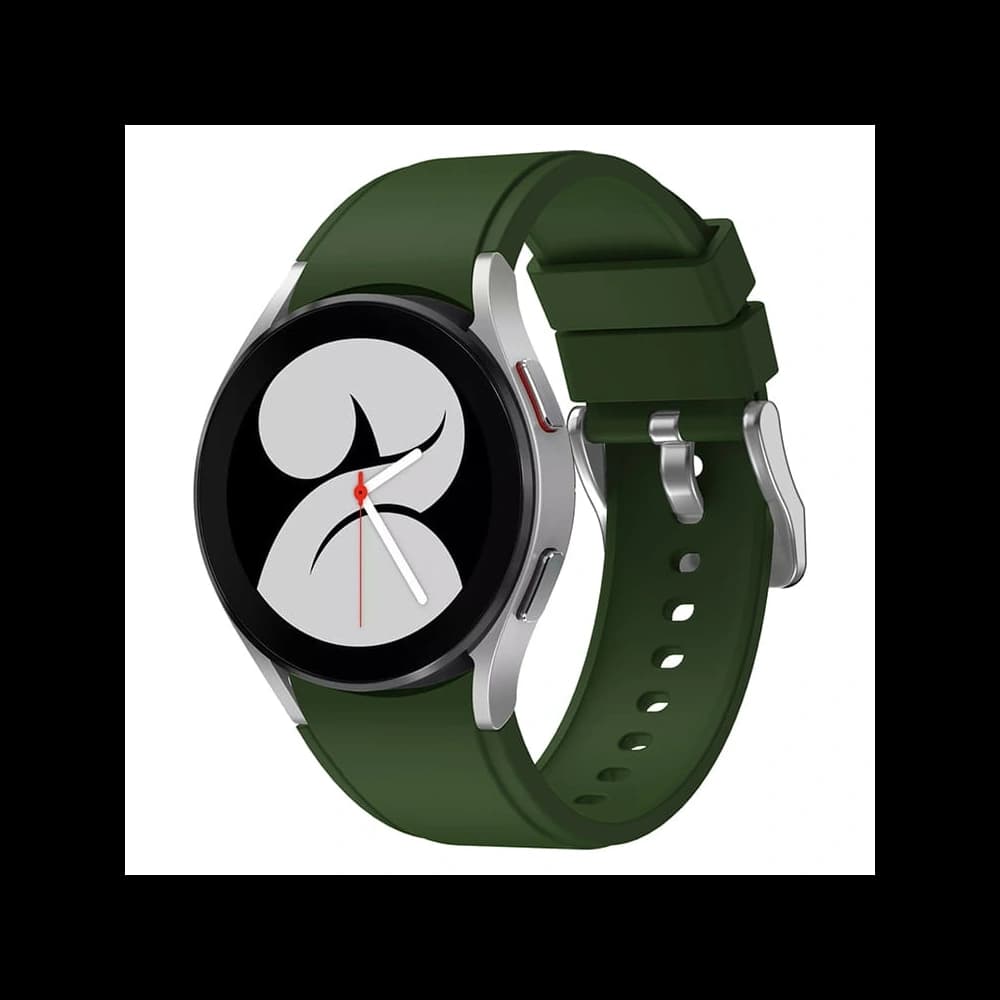 Bizon Strap Watch Silicone Pro Samsung Galaxy Watch 20 mm green - 1