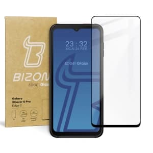 Szkło hartowane Bizon Glass Edge 2 do Samsung Galaxy XCover 6 Pro czarne