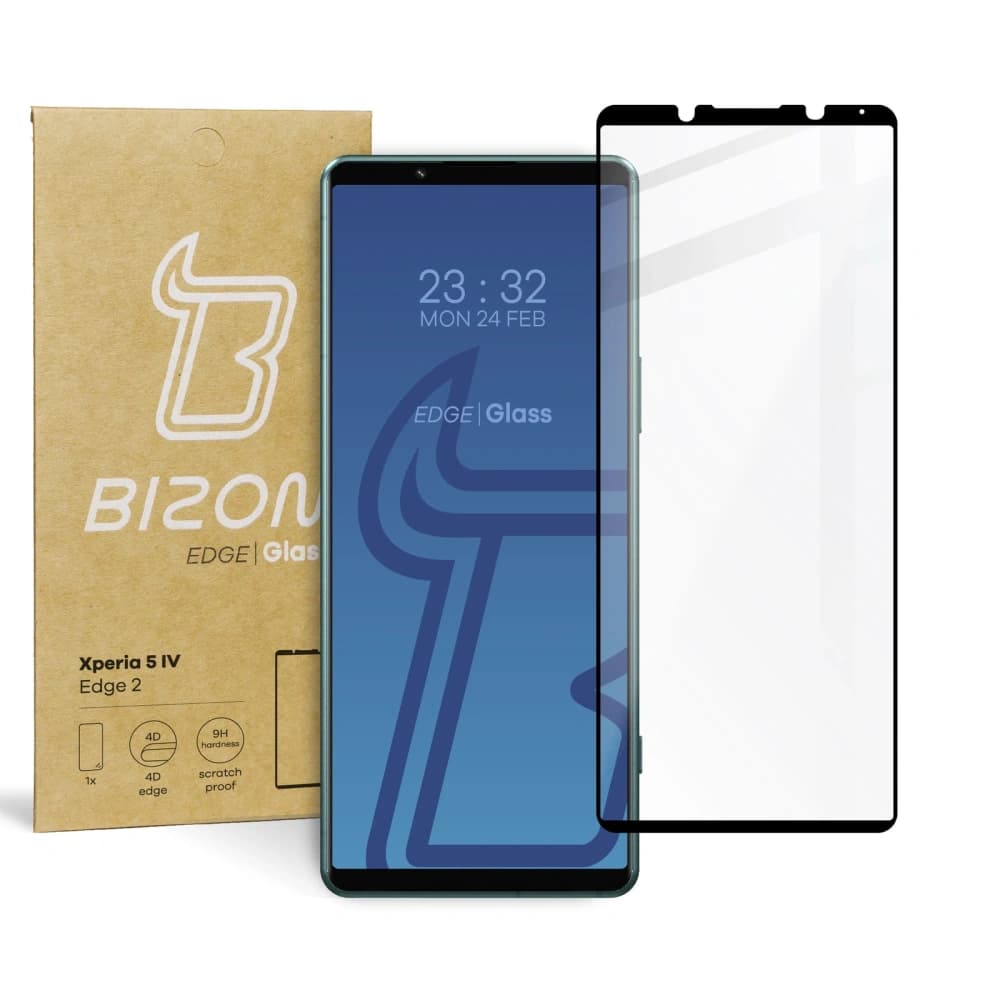 Bizon Glass Edge 2 Sony Xperia 5 IV black - 1