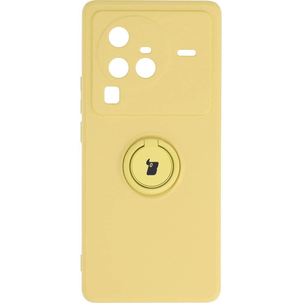 Bizon Case Silicone Ring Sq VIVO X80 Pro yellow - 1