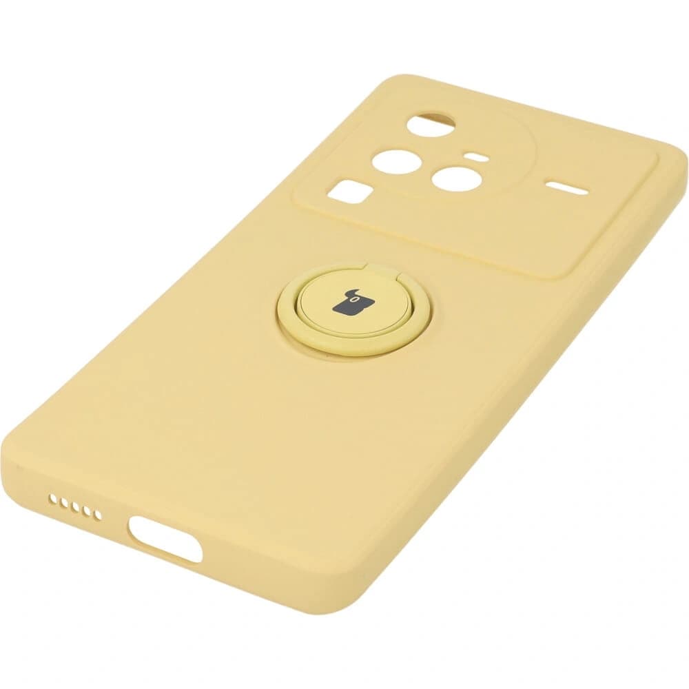 Bizon Case Silicone Ring Sq VIVO X80 Pro yellow - 2
