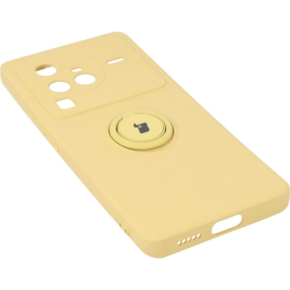Bizon Case Silicone Ring Sq VIVO X80 Pro yellow - 3