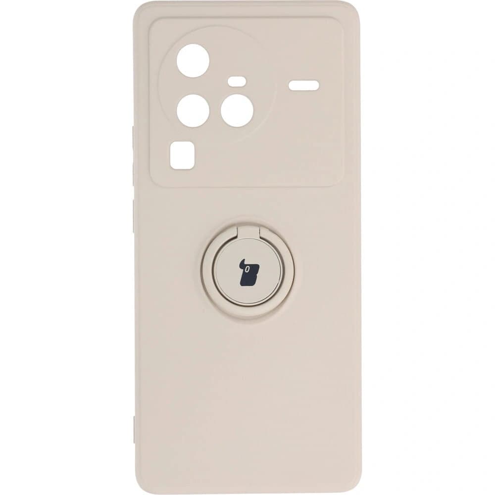 Bizon Case Silicone Ring Sq VIVO X80 Pro beige - 1