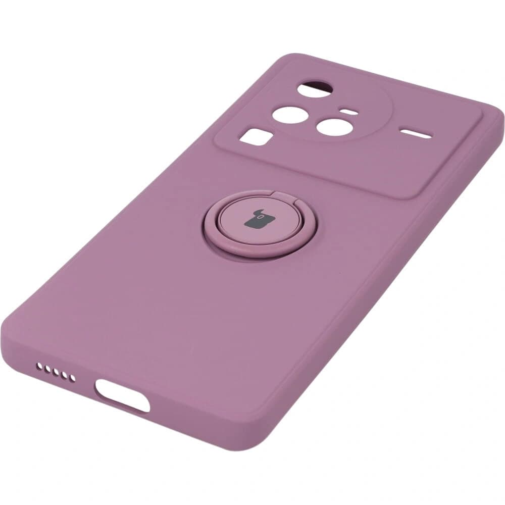 Bizon Case Silikonring Sq VIVO X80 Pro dunkel lila - 2