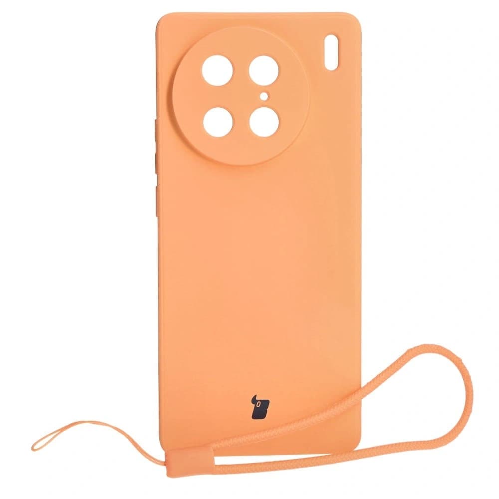 Bizon Case Silikon Sq VIVO X90 Pro orange - 1