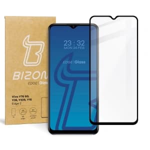 Bizon Glass Edge 2 Vivo Y76 5G / Y35 / Y22s / Y16 black