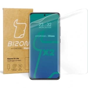 Folia hydrożelowa na ekran Bizon Glass Hydrogel do Xiaomi 12 Lite [2 PACK]