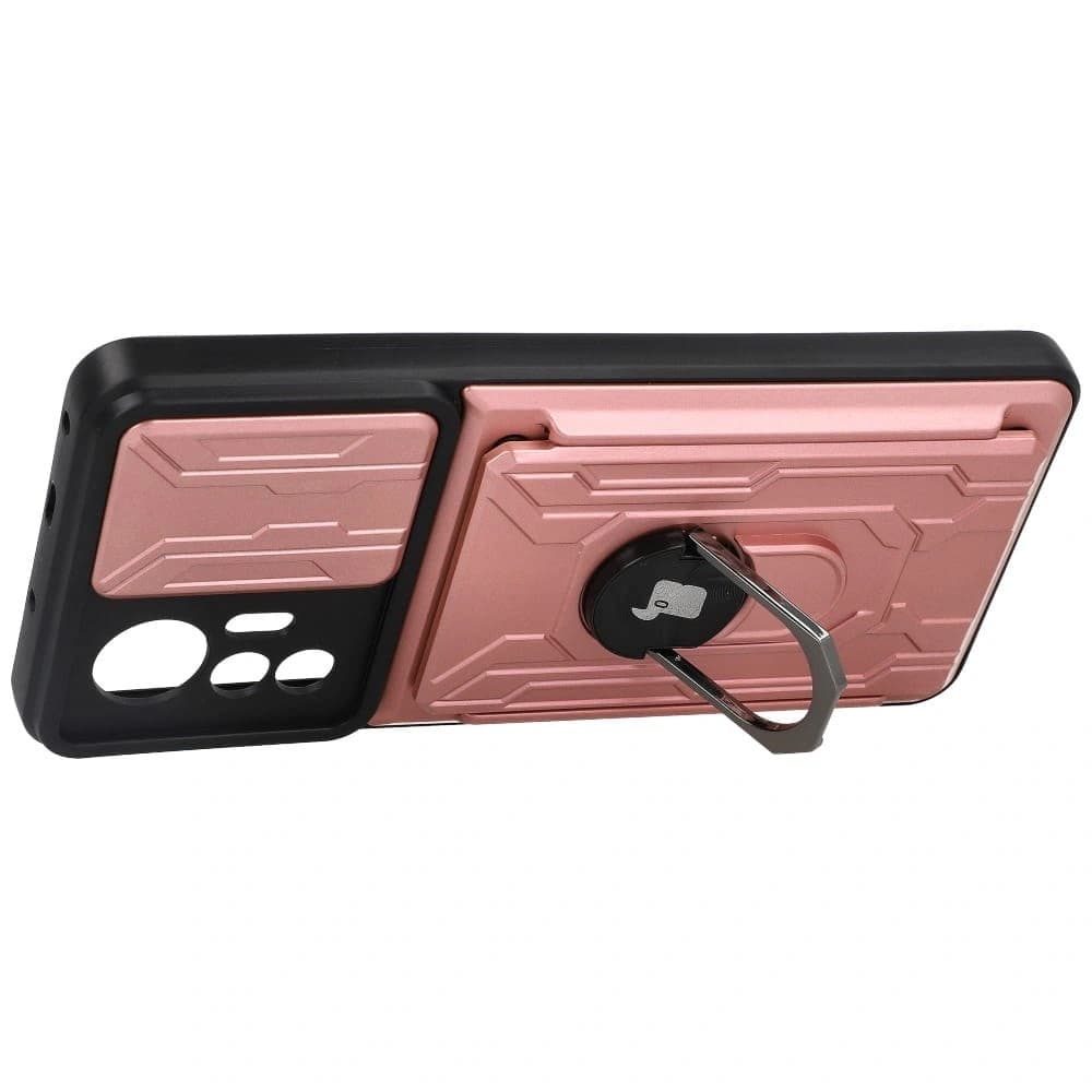 Bizon Case Camshield Card Slot Ring Xiaomi 12 Lite light pink - 3