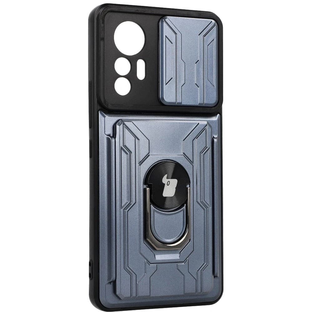 Bizon Case Camshield Kartensteckplatz Ring Xiaomi 12 Lite grau - 2