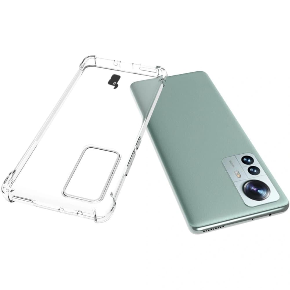 Bizon Case Clear Pack Hülle + 2x Bildschirmfolie + Objektivschutz Xiaomi 12 Pro klar - 5