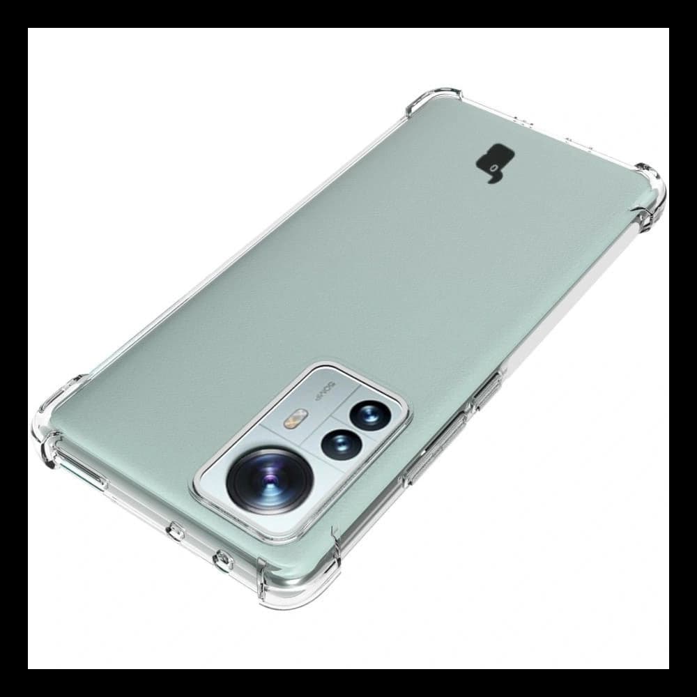 Bizon Case Clear Pack Hülle + 2x Bildschirmfolie + Objektivschutz Xiaomi 12 Pro klar - 6