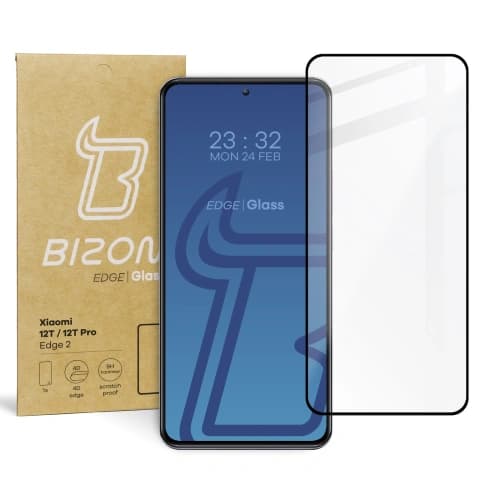 Bizon Glass Edge 2 Xiaomi 12T / 12T Pro black