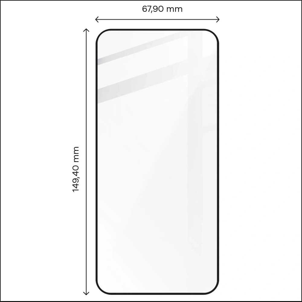 BIZON Edge 2 2x screen glass + camera glass Xiaomi 13 - 2