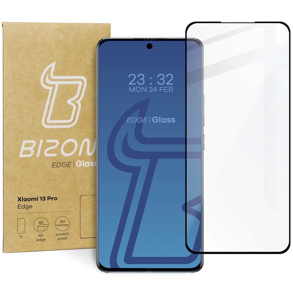 Bizon Glass Edge Xiaomi 13 Pro black - 1