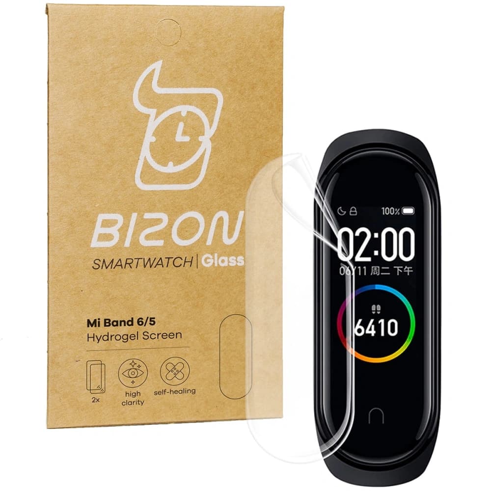 Bizon Glas Hydrogel Xiaomi Mi Band 6 / 5 [2 PACK] - 1