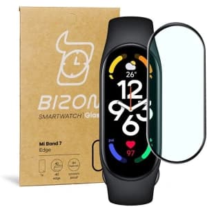 Bizon Glass Edge Xiaomi Mi Smart Band 7 schwarz