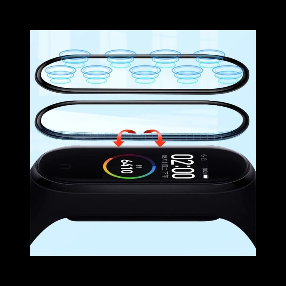 Bizon Glass Edge Xiaomi Mi Smart Band 7 schwarz - 2