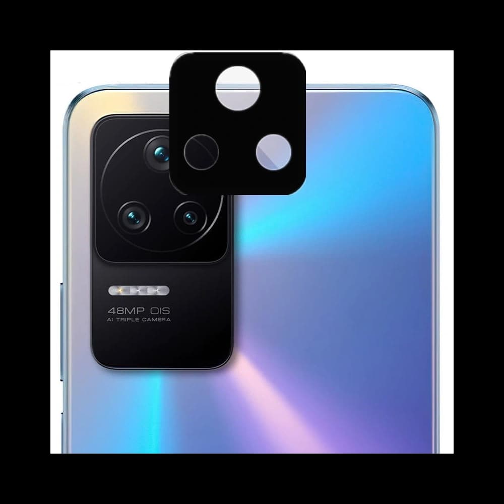 Bizon Glass Edge gehärtetes Glas - [2 PACK] + Linsenschutz Xiaomi Poco F4 schwarz - 10