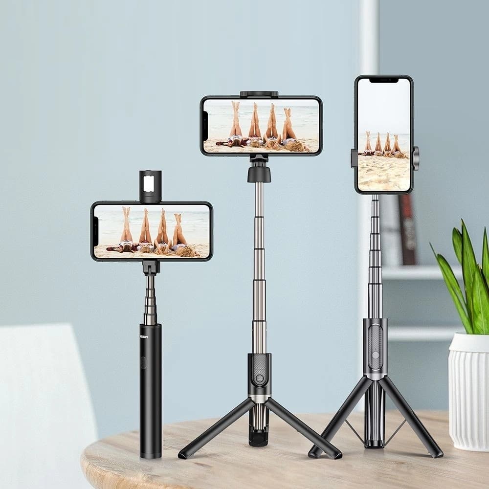 ESR Drahtloser Selfie-Stick Stativ Schwarz - 5