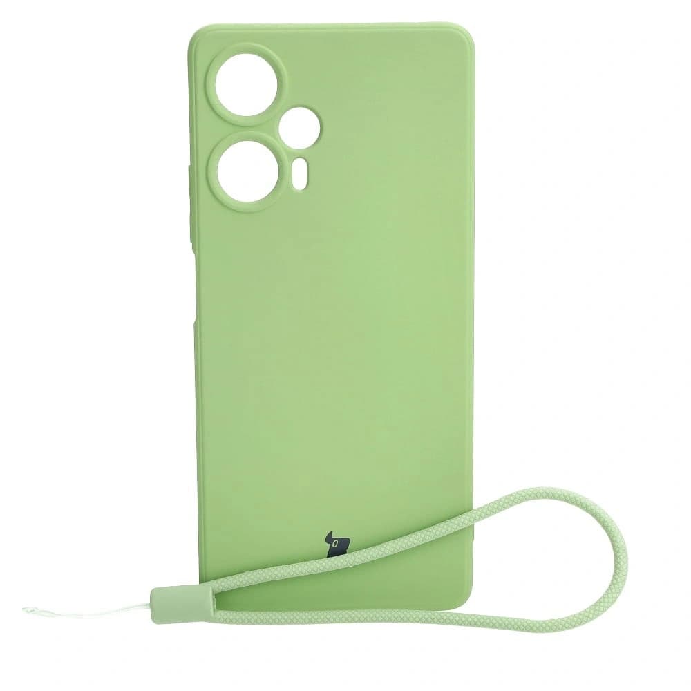 Bizon Case Silicone Sq Xiaomi Poco F5 light green - 1