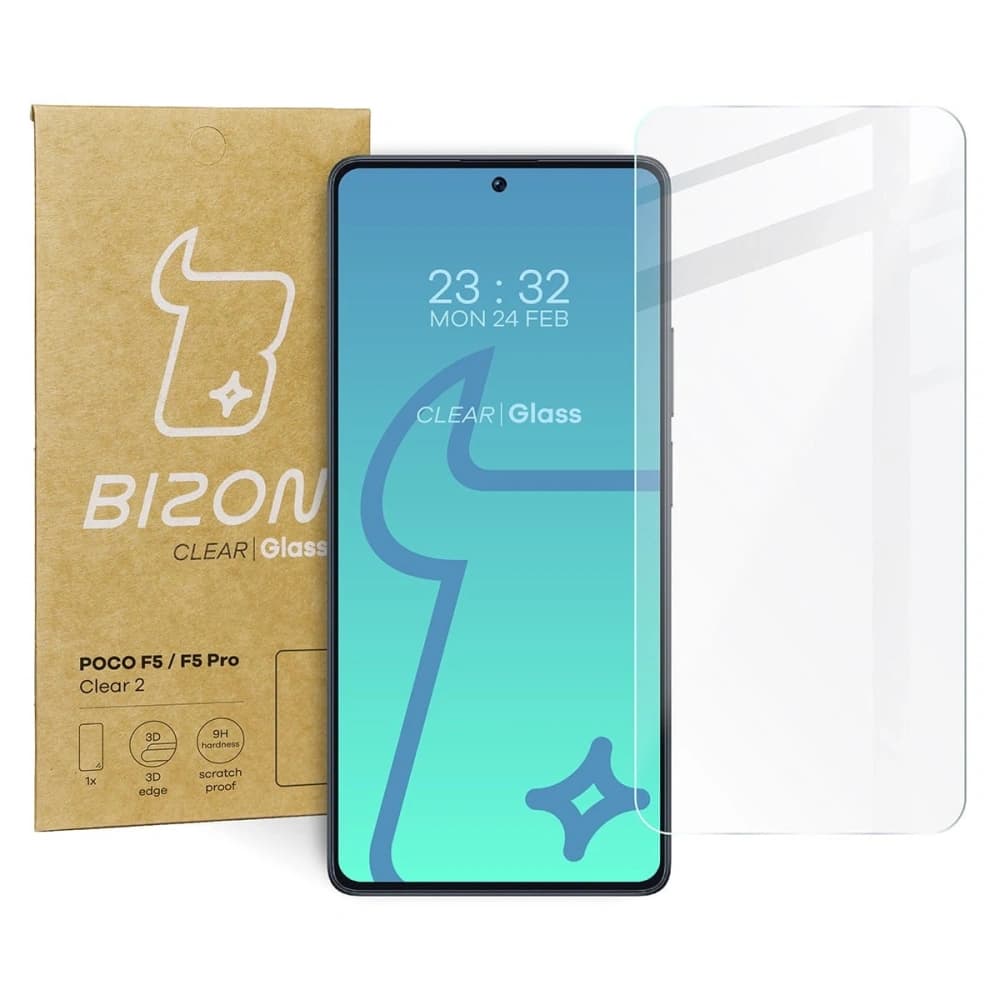Bizon Glass Clear 2 POCO F5 / F5 Pro - 1