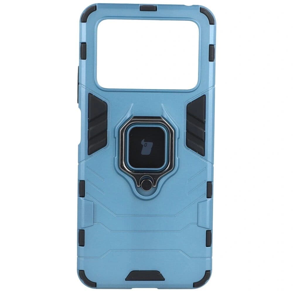 Bizon Case Armor Ring Xiaomi Poco M4 Pro 4G blue - 1