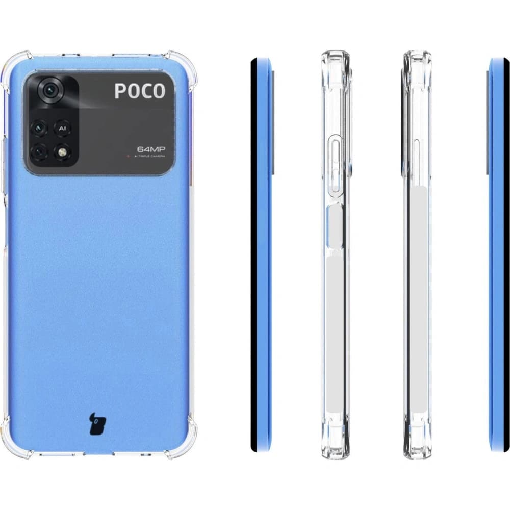 Bizon Case Clear Pack Hülle + 2x Schutzglas Xiaomi Poco M4 Pro 4G klar - 4