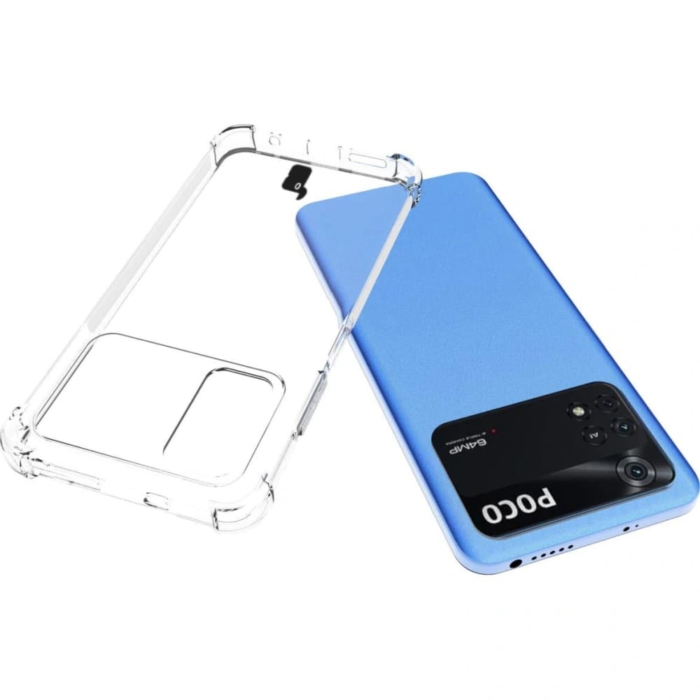 Bizon Case Clear Pack Hülle + 2x Schutzglas Xiaomi Poco M4 Pro 4G klar - 5
